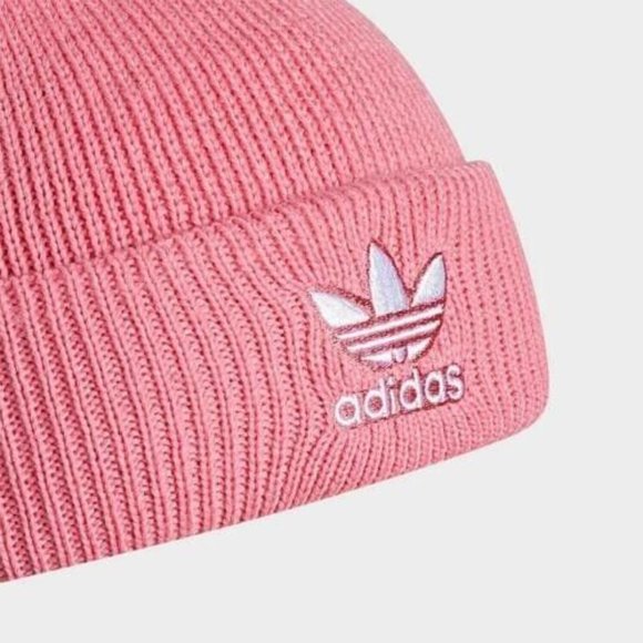 Adidas Originals Trefoil Beanie Pink Snowboarding Ski Winter Valentines Day Gift - Picture 3 of 7